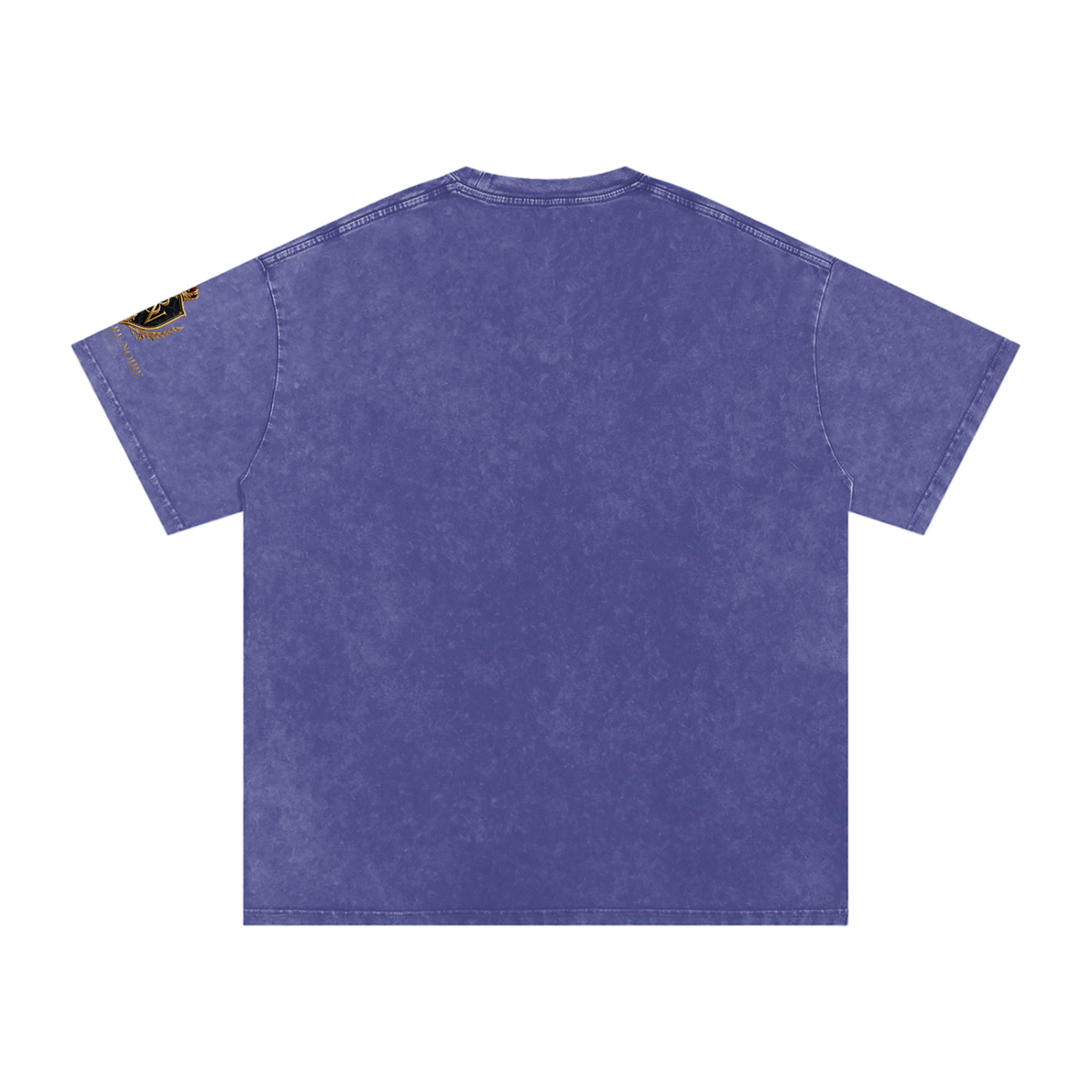 Belvedere Noire Snow Washed Oversized Cotton T-Shirt — Unisex 250gsm Vintage Wash Tee