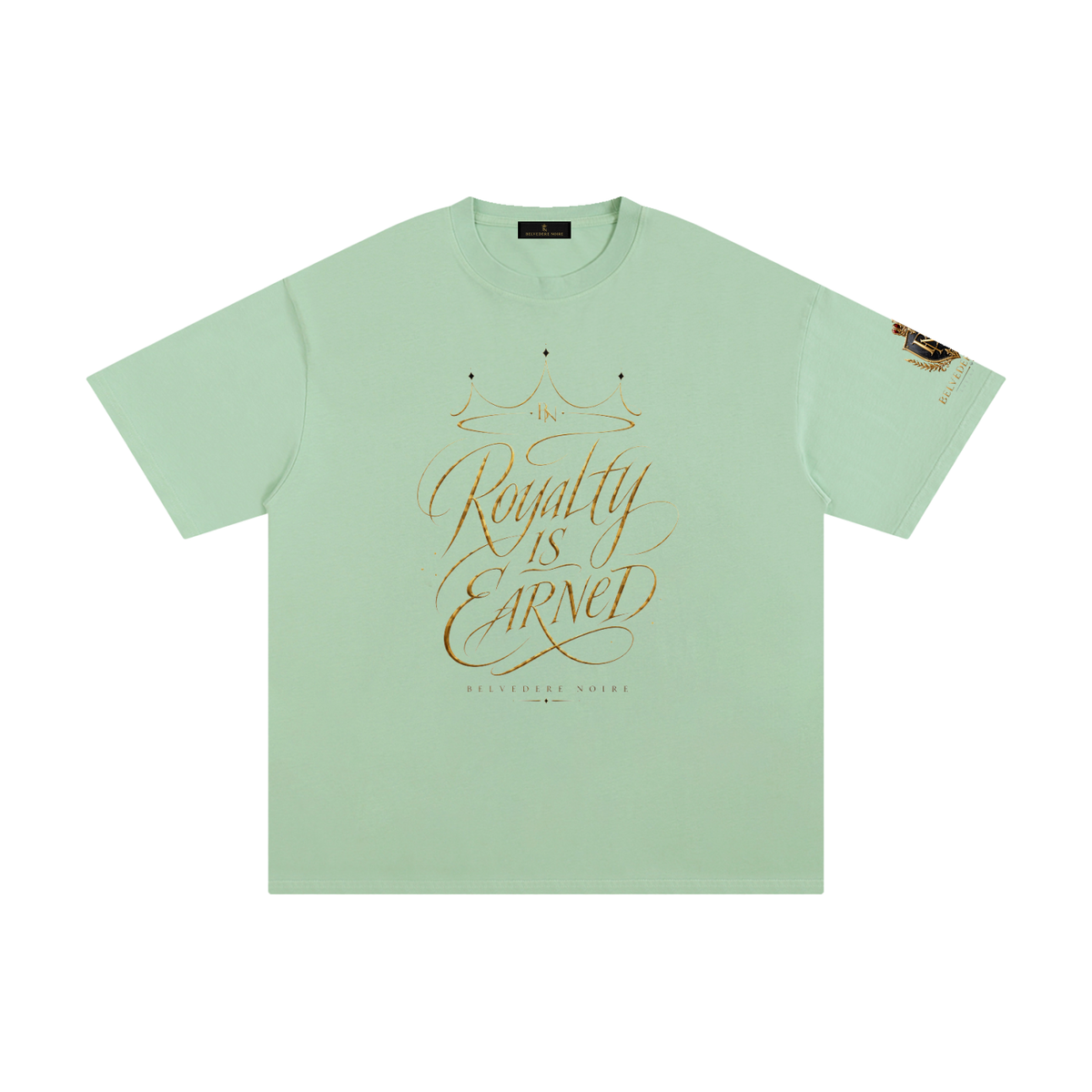 Belvedere Noire Pure Cotton T-Shirt in light apricot
