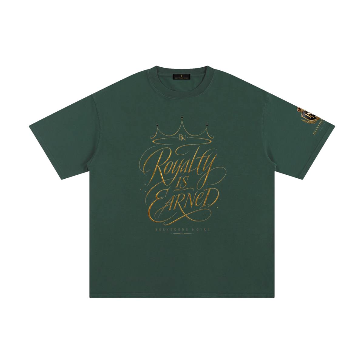 Belvedere Noire Pure Cotton T-Shirt — Unisex 230gsm Everyday Streetwear Tee