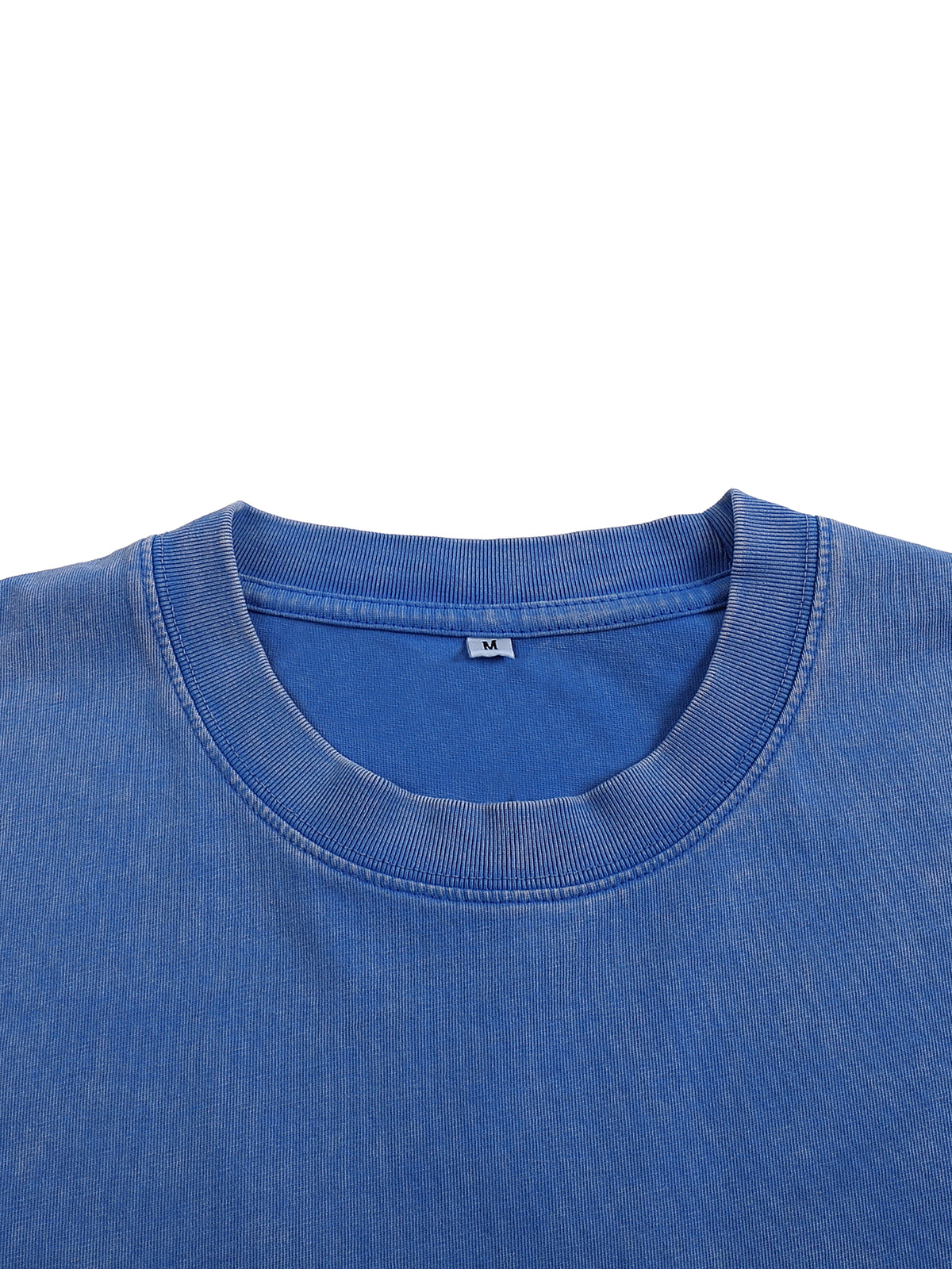 Belvedere Noire Snow Washed Oversized Cotton T-Shirt — Unisex 250gsm Vintage Wash Tee