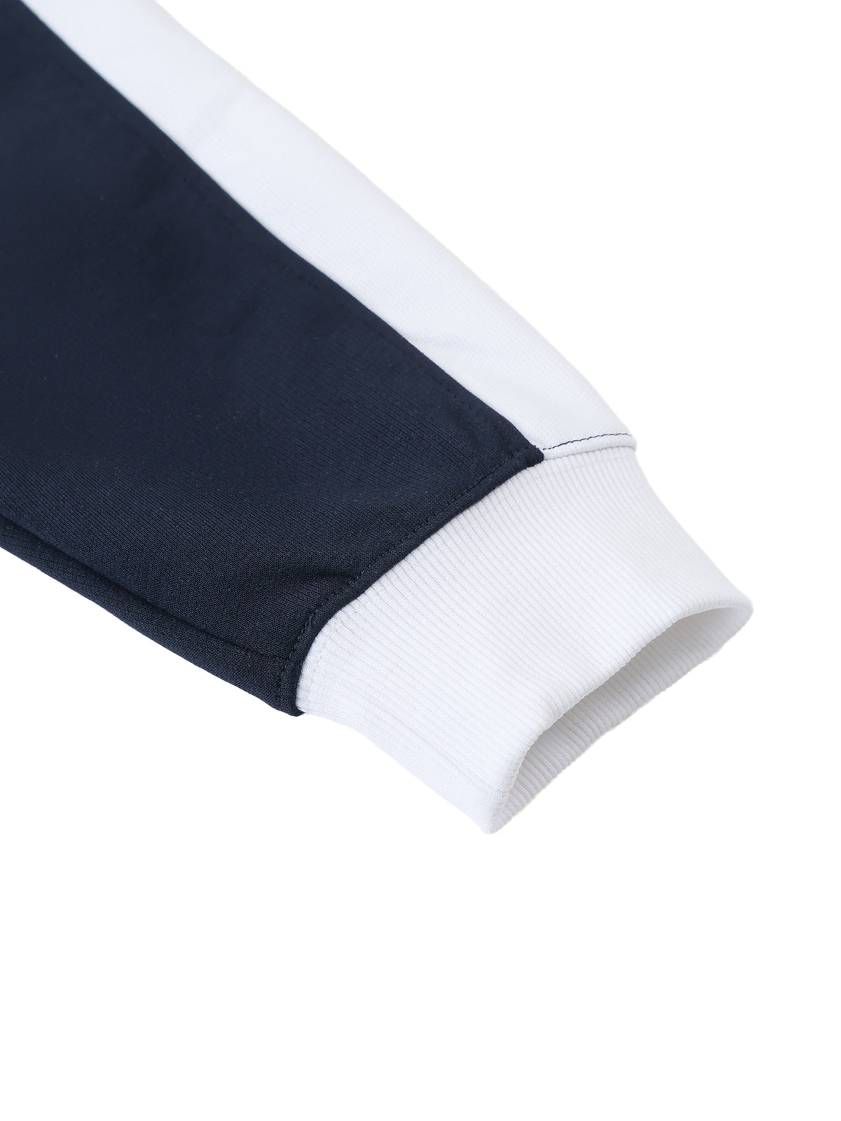 Belvedere Noire Contrast Trim Stand Collar Jacket, front closure detail