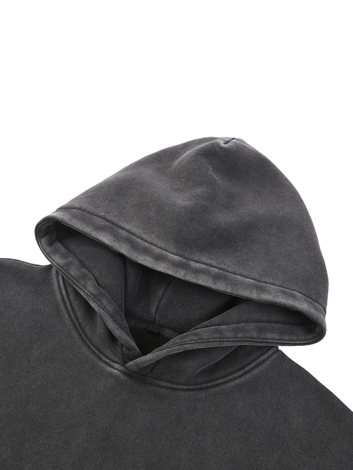 Belvedere Noire Snow Wash Fleece Oversized Hoodie — Unisex 355gsm Washed Streetwear Hoodie