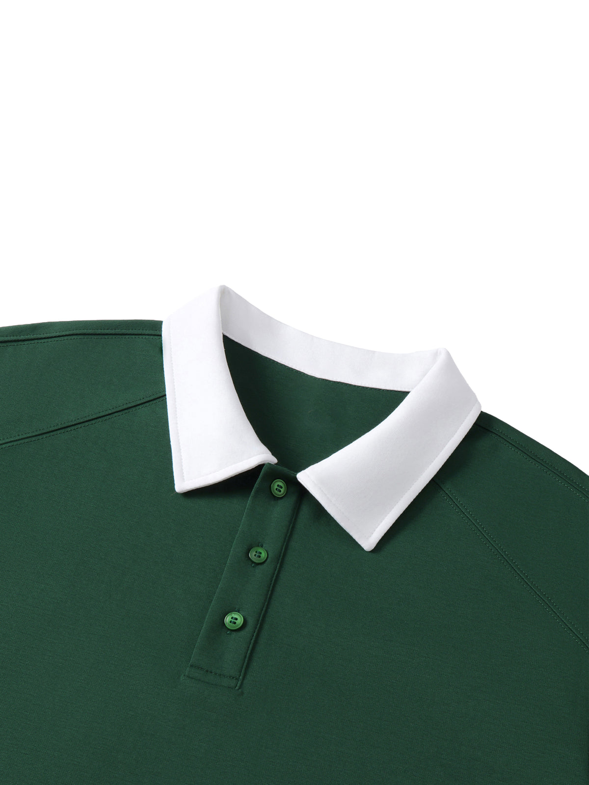 Belvedere Noire Contrast Collar Raglan Polo Shirt — Unisex 220gsm Cotton Streetwear Polo