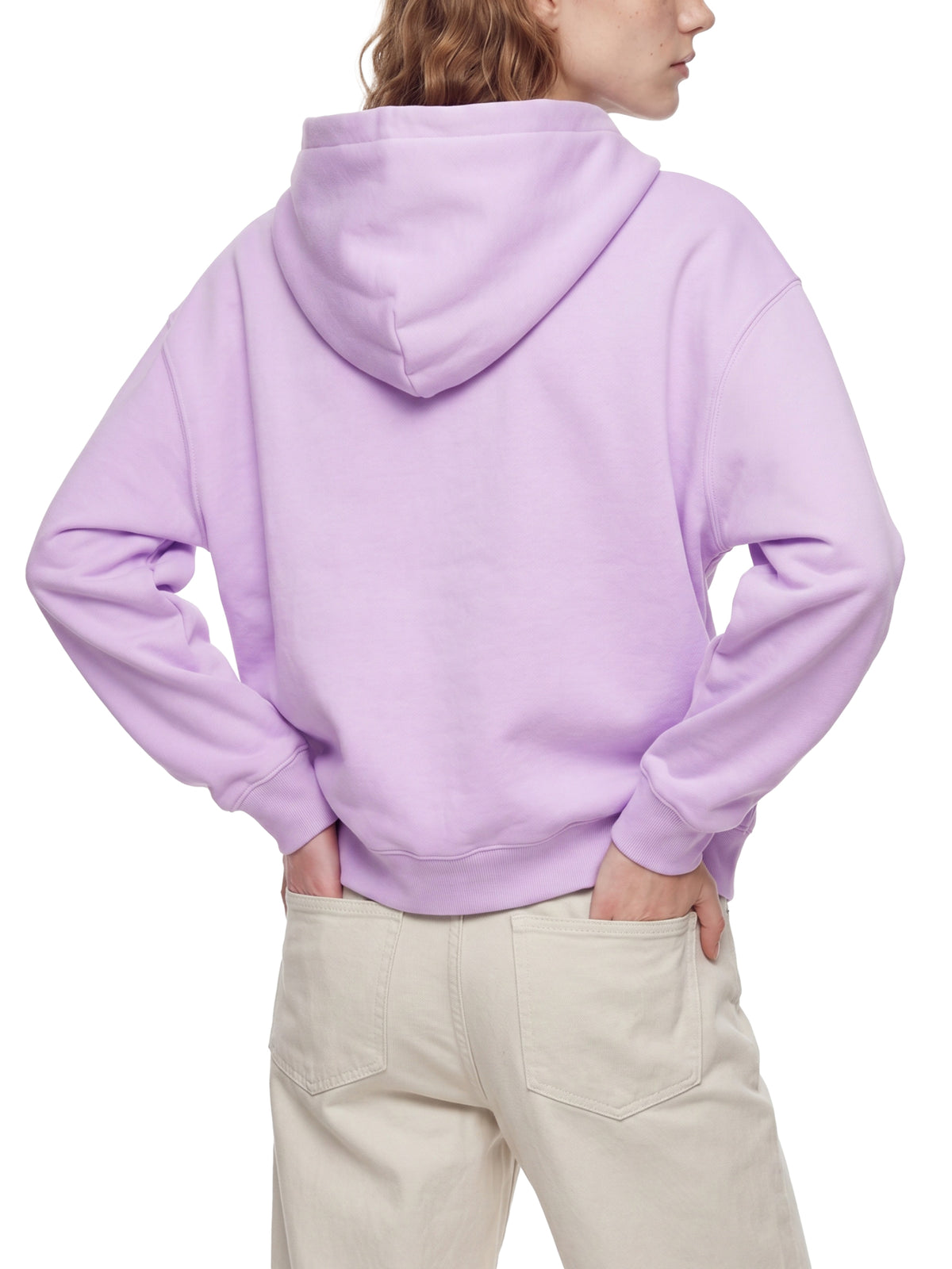 Belvedere Noire Oversized Fleece Boxy Hoodie, side view