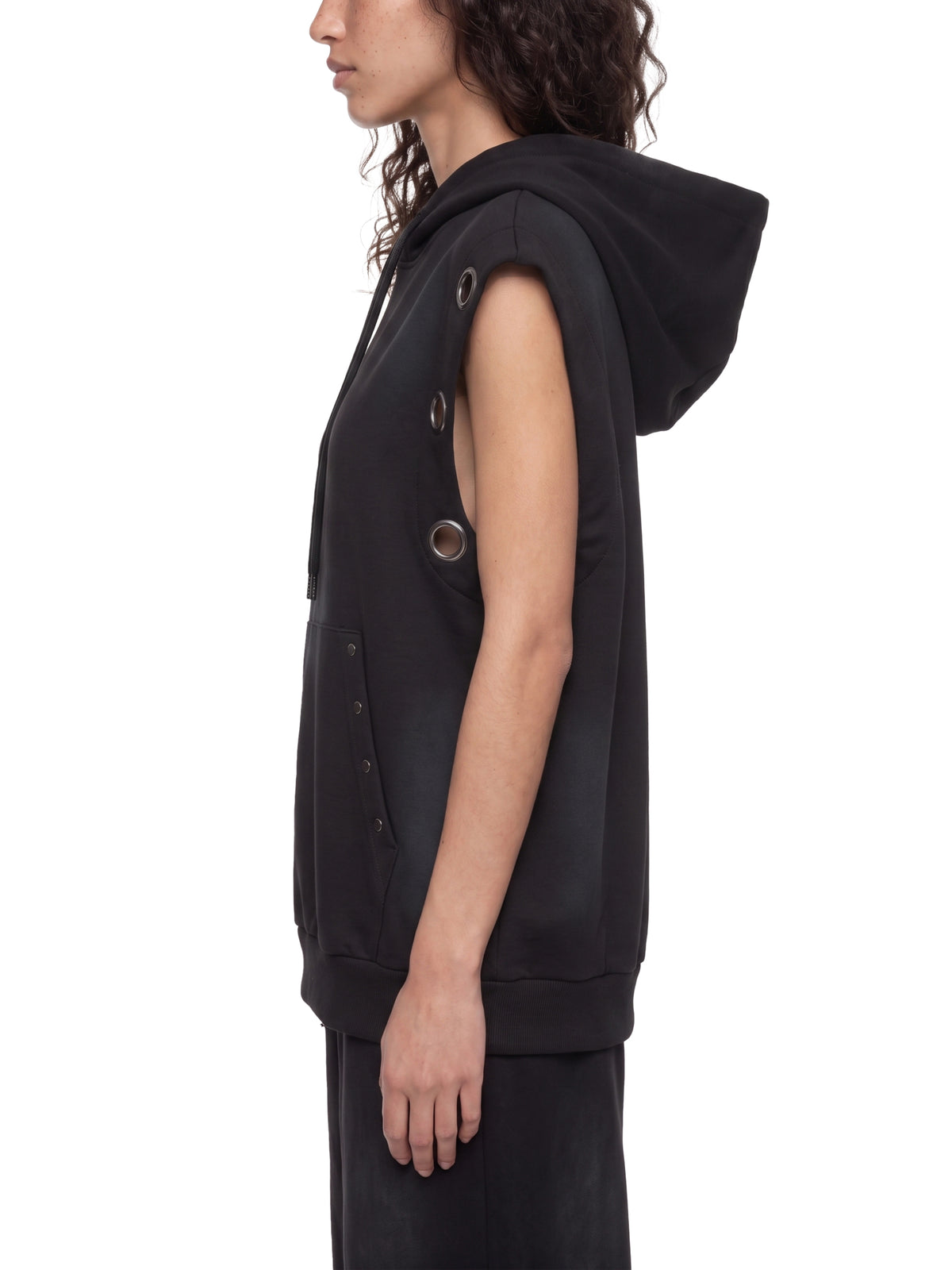 Belvedere Noire Vintage Wash Sleeveless Hoodie, additional colourway