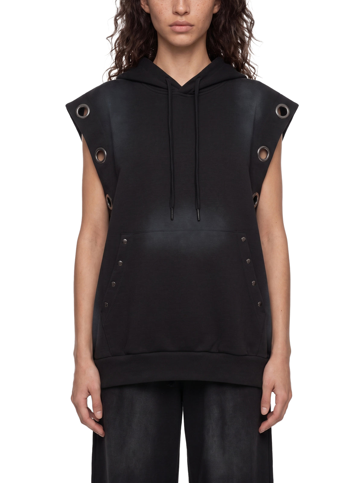 Belvedere Noire Vintage Wash Sleeveless Hoodie, further colourway