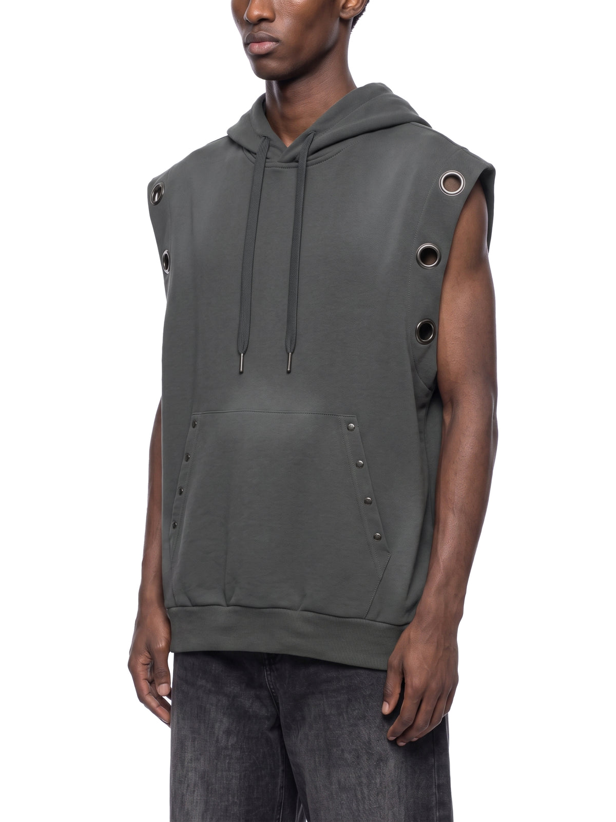 Belvedere Noire Vintage Wash Sleeveless Hoodie, alternative colourway